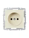 BRITE Socket without ground without shutters 10A PC10-1-0-BrKr beige IEK1