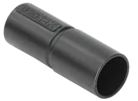 Pipe to pipe connector GI20G IEK black