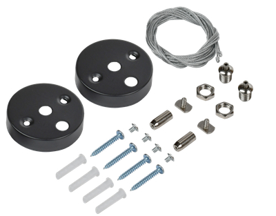 PRO Комплект для подвесного монтажа для светильника светодиодного линейного черный IEK