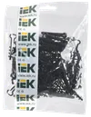 Dowel Clamp 5x8mm nylon black (100pcs.) IEK1