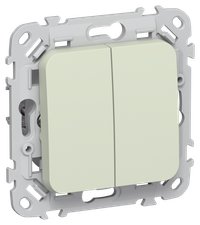 FLITE Выключатель 2-клавишный 10А ВС12-1-0-ФлП панг IEK