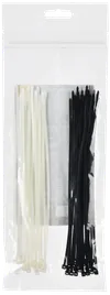 Набор хомутов 2,5х200 (25 белых; 25 черных) (50шт/упак) IEK0
