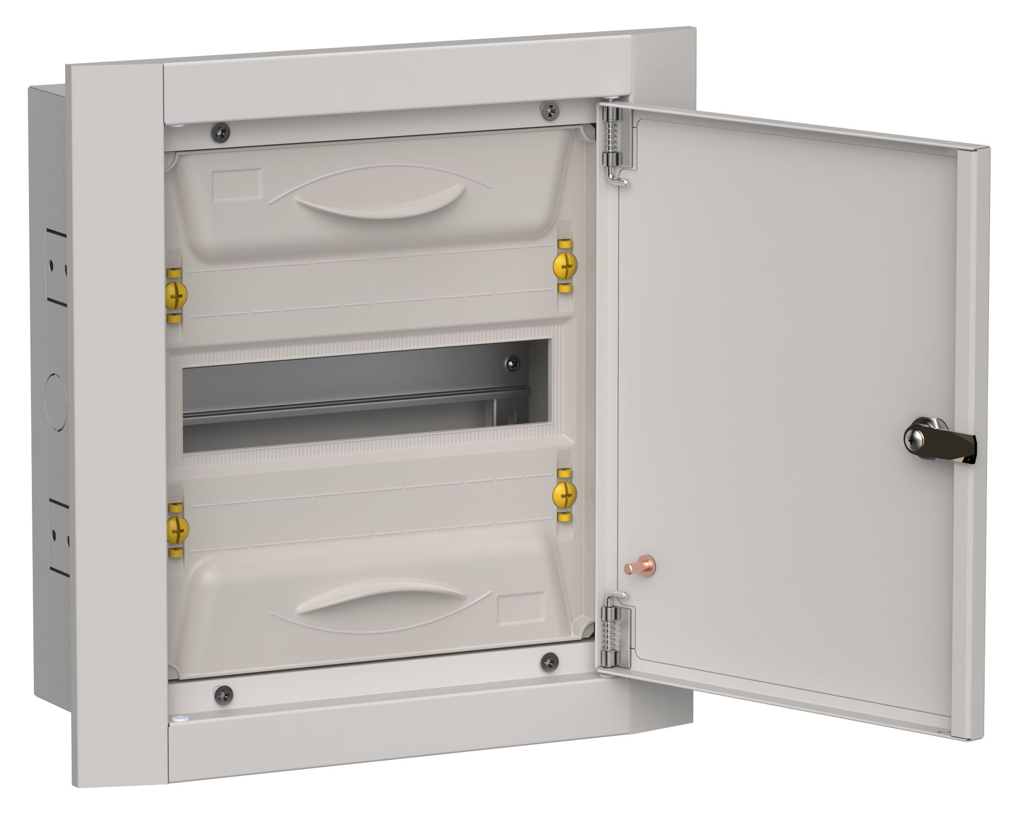 TITAN 5 Корпус металлический ЩРв-12 (1х12) 380х365х130мм IP31 серый (одна дверь) IEK (TI5-50-V-012-31-7035)