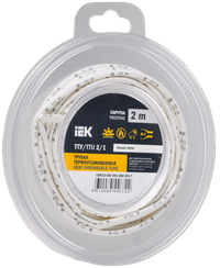 Трубка термоусадочная ТТУ нг-LS 2/1 белая (2м/упак) IEK