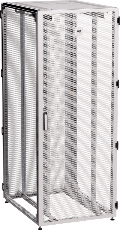ITK by ZPAS Шкаф серверный 19" 42U 800х1200мм одностворчатые перфорированные двери серый РФ