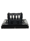 FORTE&PIANO Выключатель 2-клавишный проходной 10А FP107 черный IEK2
