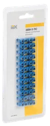 Screw-type terminal clips ZVI-5 1,5-4,0mm2 2x12steam IEK blue 1