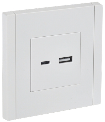 FORTE&PIANO Розетка USB A+C 3,1А FP250 белый IEK