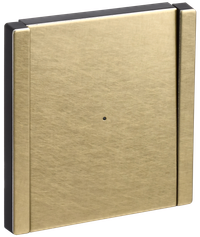 FORTE&PIANO Выключатель 1-клавишный проходной с индикацией 10А FP604M металл шампань IEK