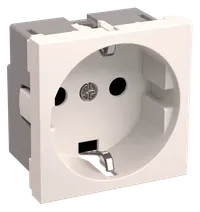 RKS-20-30-P-K Grounding-type receptacle (2 modules) PRIMER white IEK