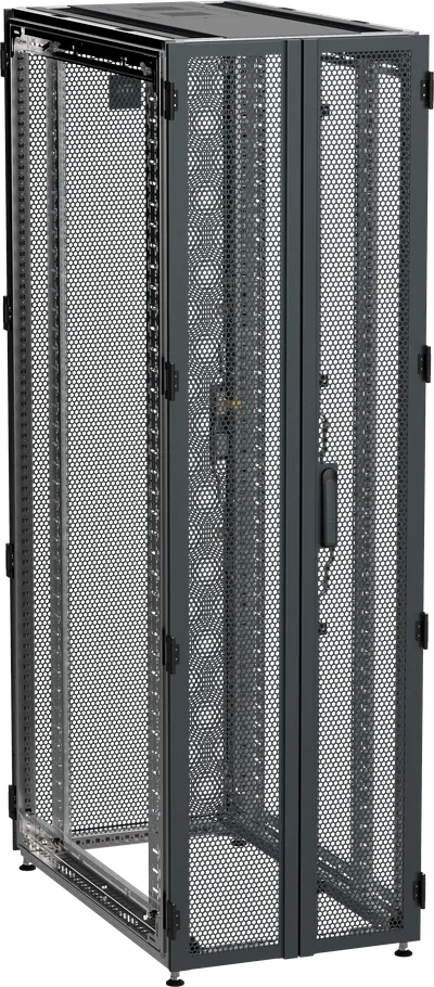 ITK by ZPAS Шкаф серверный 19" 42U 600х1200мм двухстворчатые перфорированные двери черный РФ