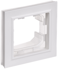 BRITE Рамка 1-местная IP44 РУ-1-БрАБ-44 арктический белый IEK