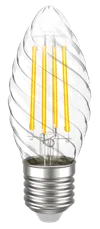 Лампа светодиодная CT35 свеча витая прозрачная 5Вт 230В 4000К E27 серия 360° IEK1