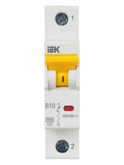 KARAT Автоматический выключатель ВА47-60M 1P B 10А 6кА IEK (MVA31-1-010 ...