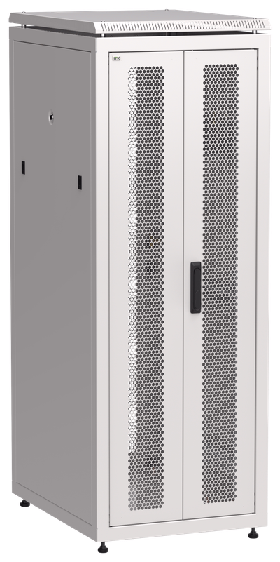 ITK LINEA N Шкаф сетевой 19" 33U 600х800мм двери передняя перфорированная задняя двустворчатая перфорированная серый