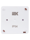Выключатель 1-клавишный для открытой установки кнопочный ВСк20-1-0-ГПБ IP54 ГЕРМЕС PLUS (цвет клавиши: белый) IEK5