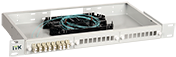 ITK 1U Оптический распределительный кросс укомплектованный: адаптеры SC (Simplex) 4шт; пигтейлы SC/UPC 50/125 (OM4); сплайс-кассета; КДЗС