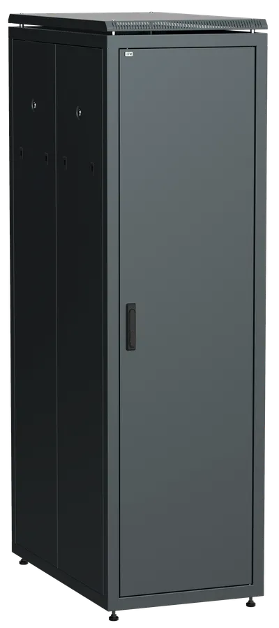 ITK LINEA N Шкаф сетевой 19" 42U 600х1000мм металлические двери черный