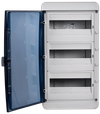TEKFOR Корпус пластиковый КМПн-36 IP65 черная прозрачная дверь IEK3